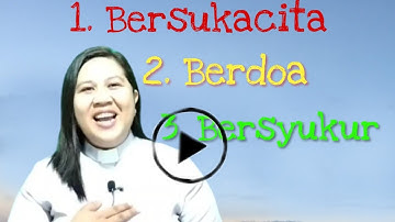 Haruskah Bersukacita, berdoa dan bersyukur ???