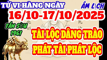 LỘC TRỜI ĐỔ VỀ ! TÂN SỬU 1961 NGÀY  16 , 17 THÁNG 10 ÂM LỊCH MỞ CỬA TÀI VẬN PHÁT TÀI GIÀU TO