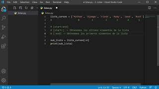 Sublistas en Python: Explorando Segmentos Específicos de tus Listas