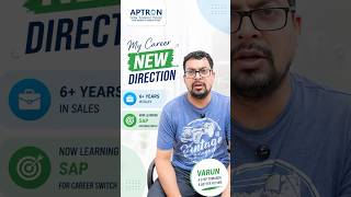 APTRON Noida Feedback | SAP Training in Noida | Varun Career Switch from Sales to SAP