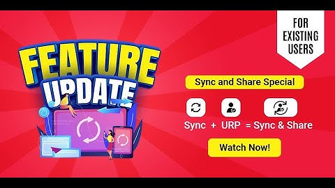 Sync and share changes for existing users | Desktop