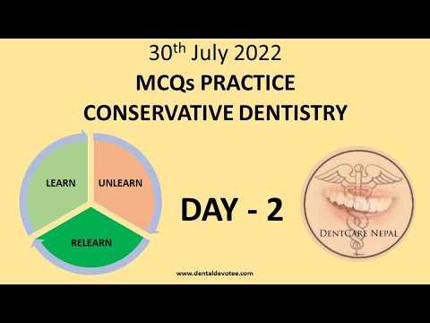 Day 2 - Daily Dental MCQs - Conservative Dentistry MCQs @DentCareNepal