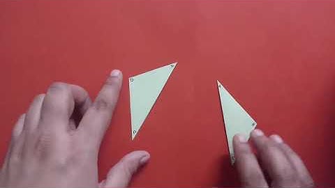 Activity to show that a diagonal of a Parallelogram divides it into two Congruent Triangles