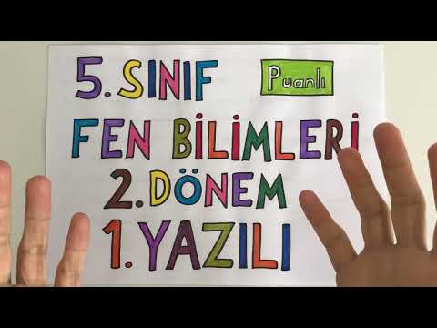 5 Fen Bilimleri 2. Dönem 1. Yazılı (puanlı) #yazılıyahazırlık #yüzlüksorular