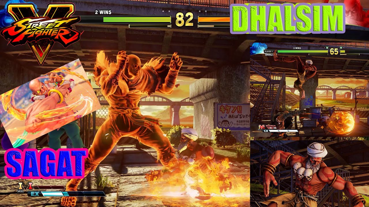 SFV CE💥Dhalsim Vs SAGAT🔥1080p 60FPS FHD Fight. Street Fighter FIVE Dhalsim Vs SAGAT PS 5 Game Play