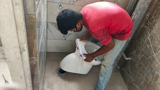 S Commode Installation in Bath || Simple methud
