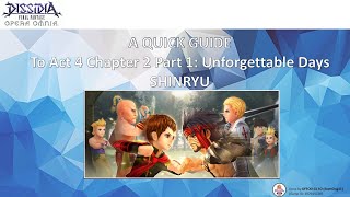 DFFOO Act 4 Chapter 2 Part 1 For Unforgettable Days Overview