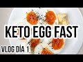 KETO EGG FAST DAY 1 | FULL DAY OF EATING VLOG | LO QUE COMO EN UN DIA KETO | Manu Echeverri