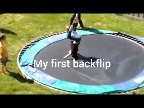 MY FIRST EVER BACKFLIP (FAIL) COMPARED TO ME BACKFLIPPING NOW (EPIC)