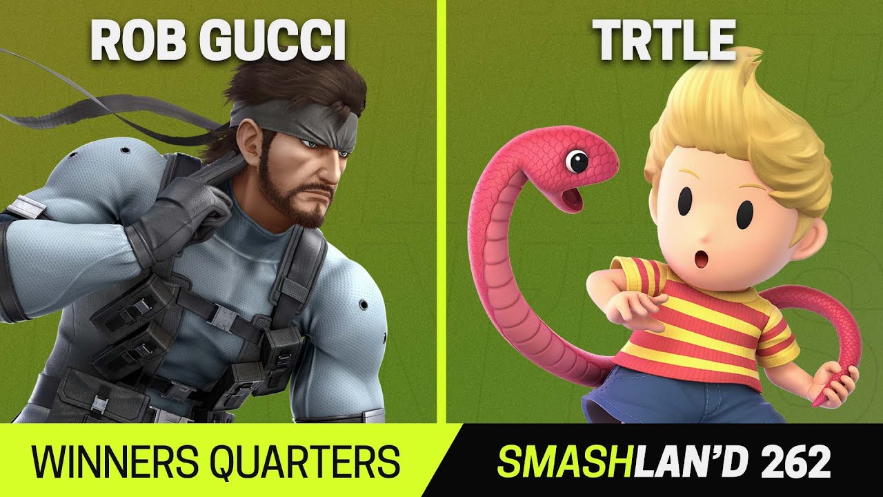 SmashLAN'd 262 Winners Quarters - Rob Gucci (Snake) vs Trtle (Lucas) - SSBU Tournament
