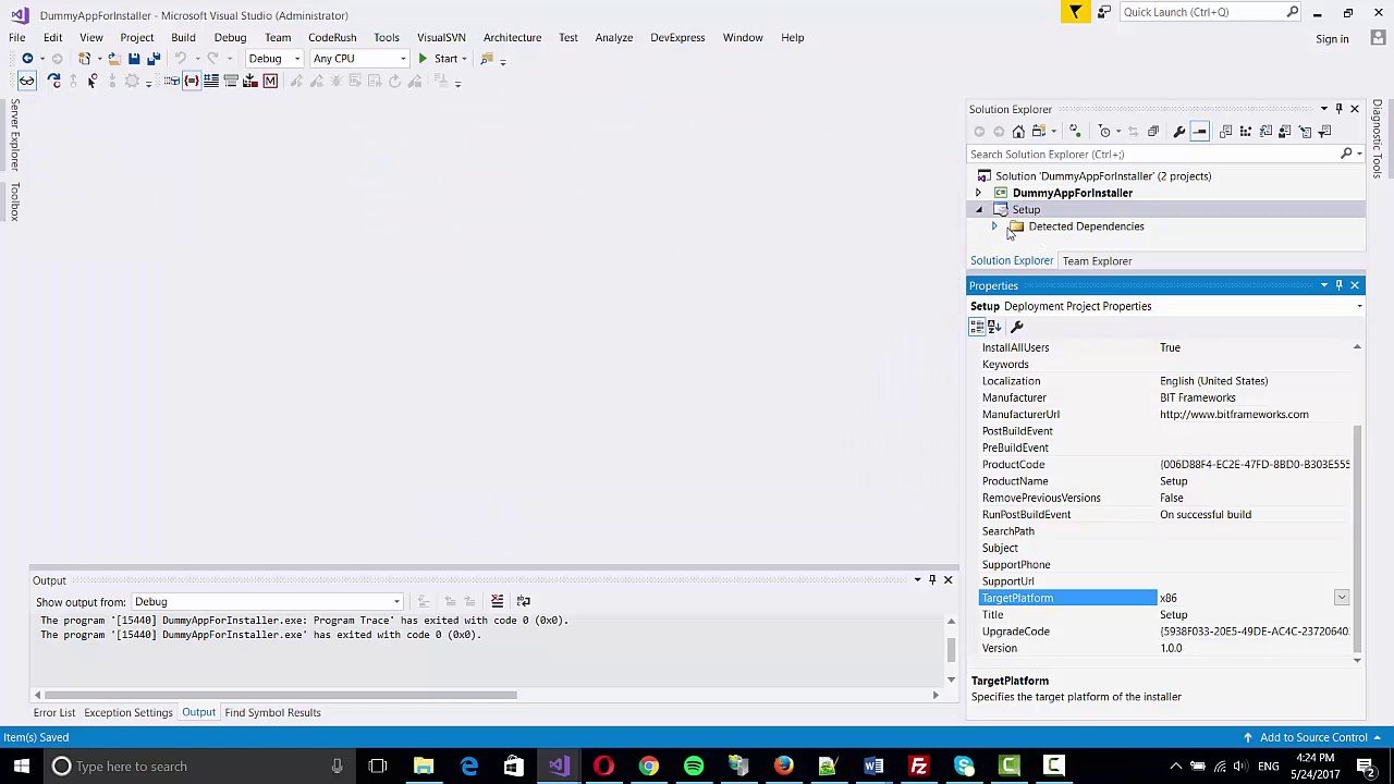 How to create Setup exe file in Visual Studio 2017 2015 or 2013 - YouTube