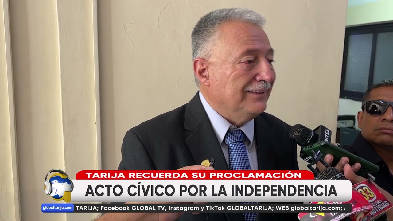 CON ACTO ESPECIAL TARIJA CONMEMORA PROCLAMACIÓN DE SU INDEPENDENCIA