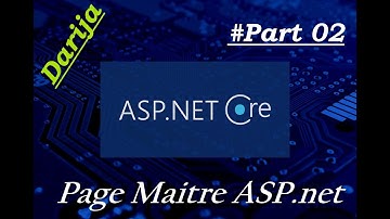 ASP.NET :2. Création du Master Page en Asp.Net C# darija | | Creation  Page Maitre en Asp.Net