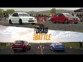 AWD Drag Battle Shootout - Audi RS3 vs Barra Territory vs Monster Evos