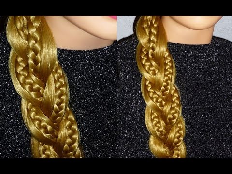 Плетение волос. Лёгкая причёска на каждый день самой себе.Оригинальное плетение косички из 3 прядей Плетение волос. Лёгкая причёска на каждый день самой себе.Оригинальное плетение косички из 3 прядей
