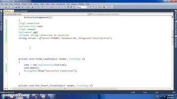 C# SQL Database Tutorial :view  data from database to data grid view Database using C# part #2