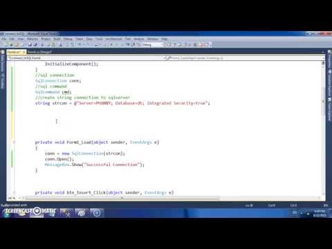 C# SQL Database Tutorial :view  data from database to data grid view Database using C# part #2