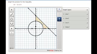 Graph the system of inequalities on WebAssign