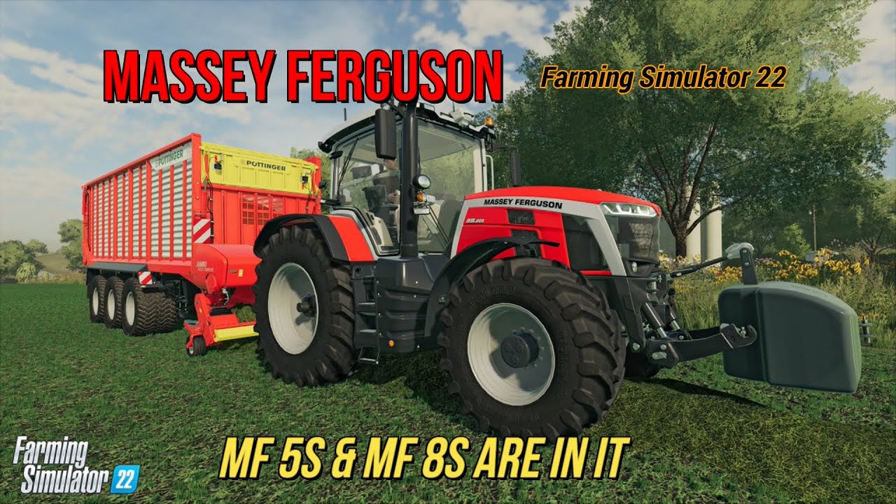 Massey Ferguson Farming Simulator 22 Trailer Youtube