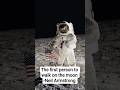 The first person to walk on the Moon: Neil Armstrong. #apollomission #neilarmstrong #moonlanding