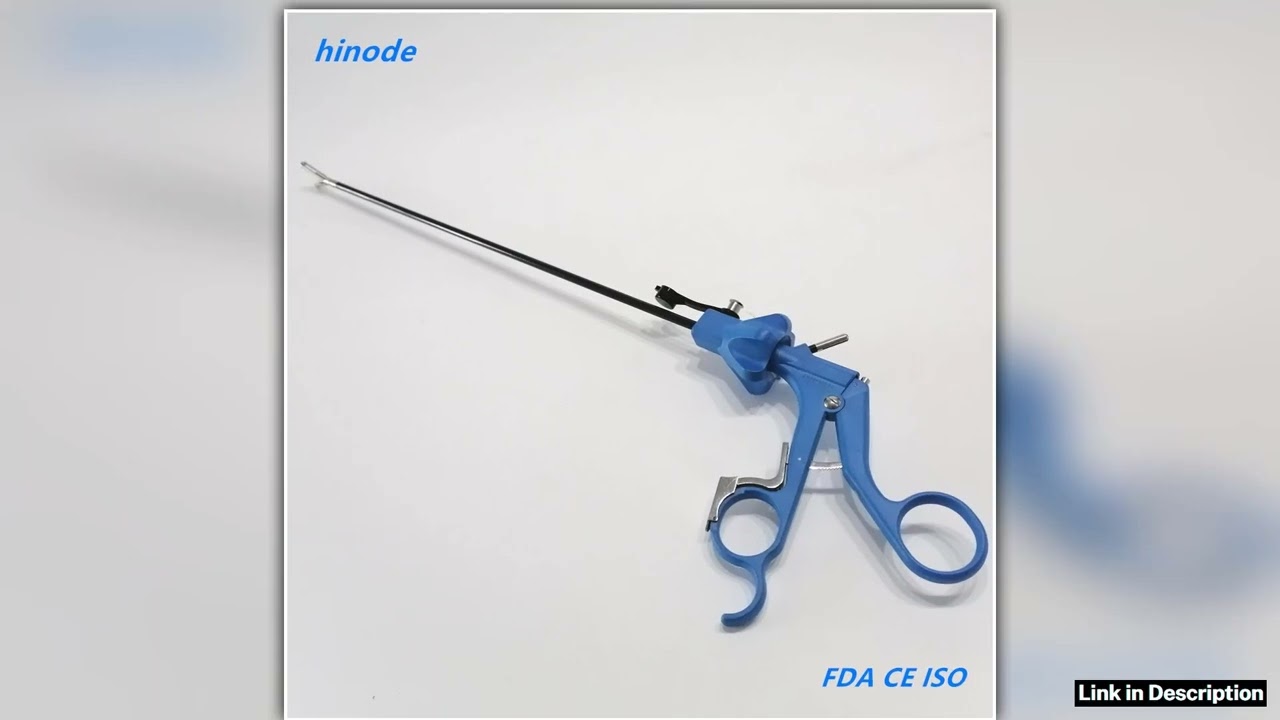 Medical Surgical Reusable 5mmx330mm Blue Laparoscope Laparoscopic Grasper Dissecting Forceps