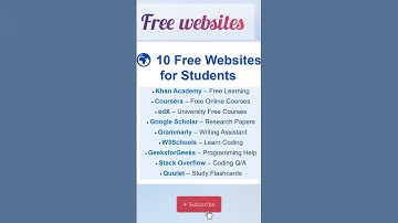 Top 10 Free Useful Websites for Students | Best Free Study Tools #shortvideo