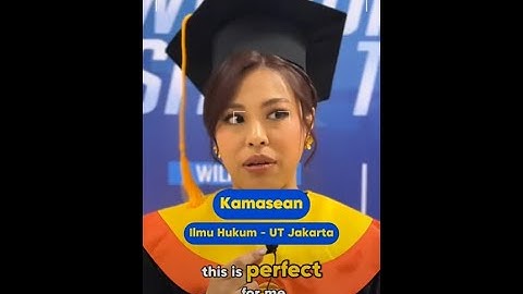 Kamasean Wisuda  Lulusan Prodi Ilmu Hukum FHISIP Universitas Terbuka #kamasean  #universitasterbuka