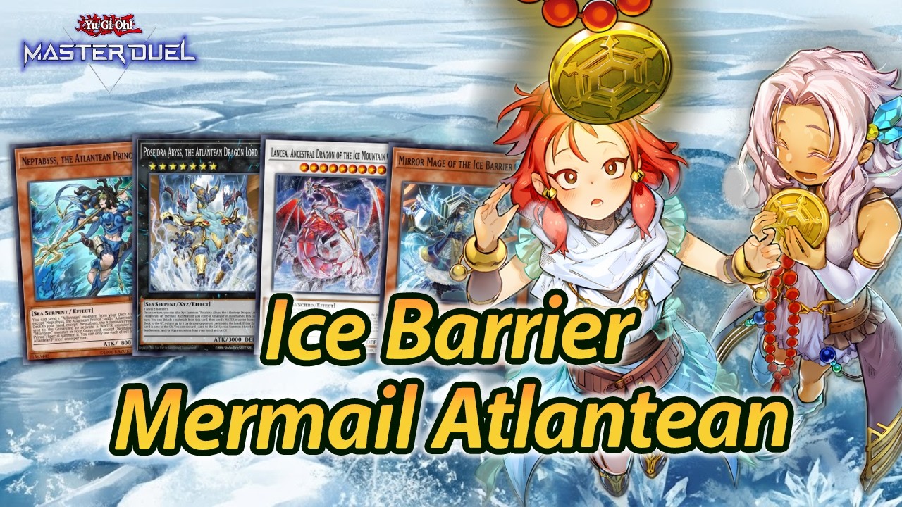 Ice Barrier Mermail Atlantean Deck Master Duel | Atlantean Dragon of the Ice Barrier Ranked Gameplay