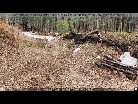 241 Middle Road, Barre Town, VT home video tour