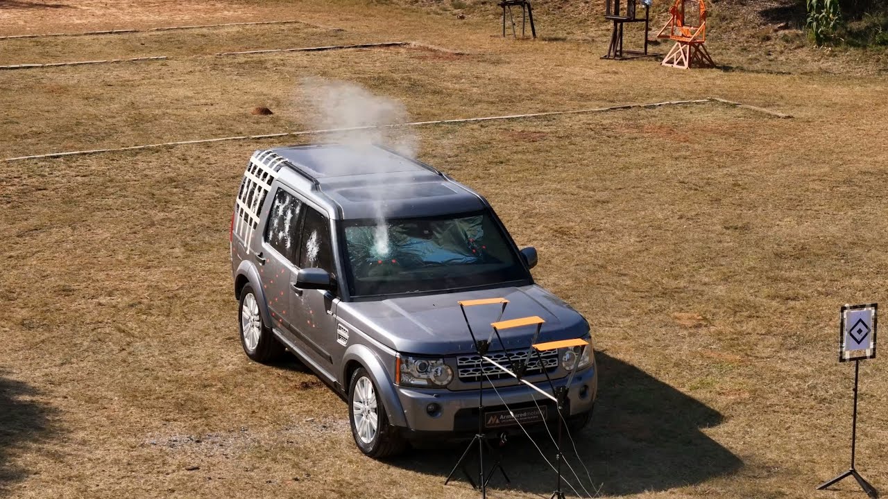 Testing our Armour at the gun range