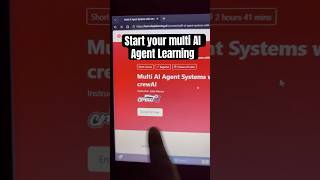 Learn multi ai agent with free resources. #ai #trending #aiforstudents #freeaitools