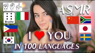 ASMR How to Say "I Love You" in 100 Languages (+ 1 secret language!) | Nymfy Official