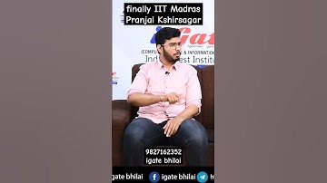 AIR 126, gate 2023 cse, finally selected in IIT Madras, Pranjal Kshirsagar #igate #shorts #viral