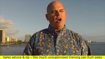 Sales training can hurt the sales process -  Scott Sylvan Bell