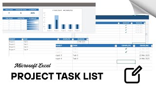TUTORIAL PROJECT TASK LIST EXCEL - LYNK MEMYMERCI Actualización