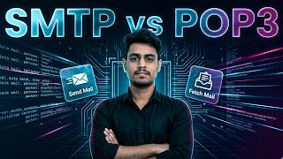 83. SMTP vs POP3 Explained | Push vs Pull Email Protocols | Computer Networks