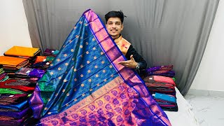 Soft silk  Saree collection , shubham paithani new design |  #navratri screenshot 1
