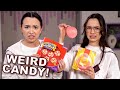 We try weird candy  merrell twins