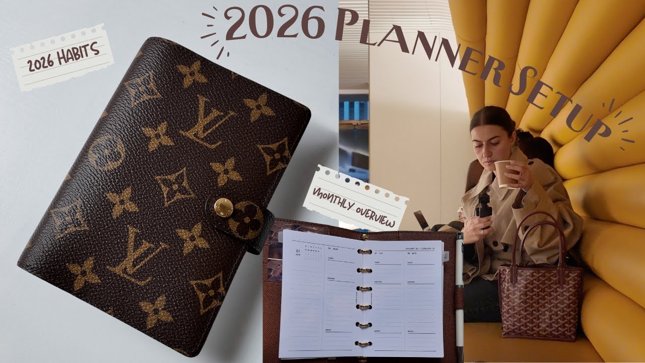 2026 Planner Setup | Setting Habits & Goals | Louis Vuitton Agenda