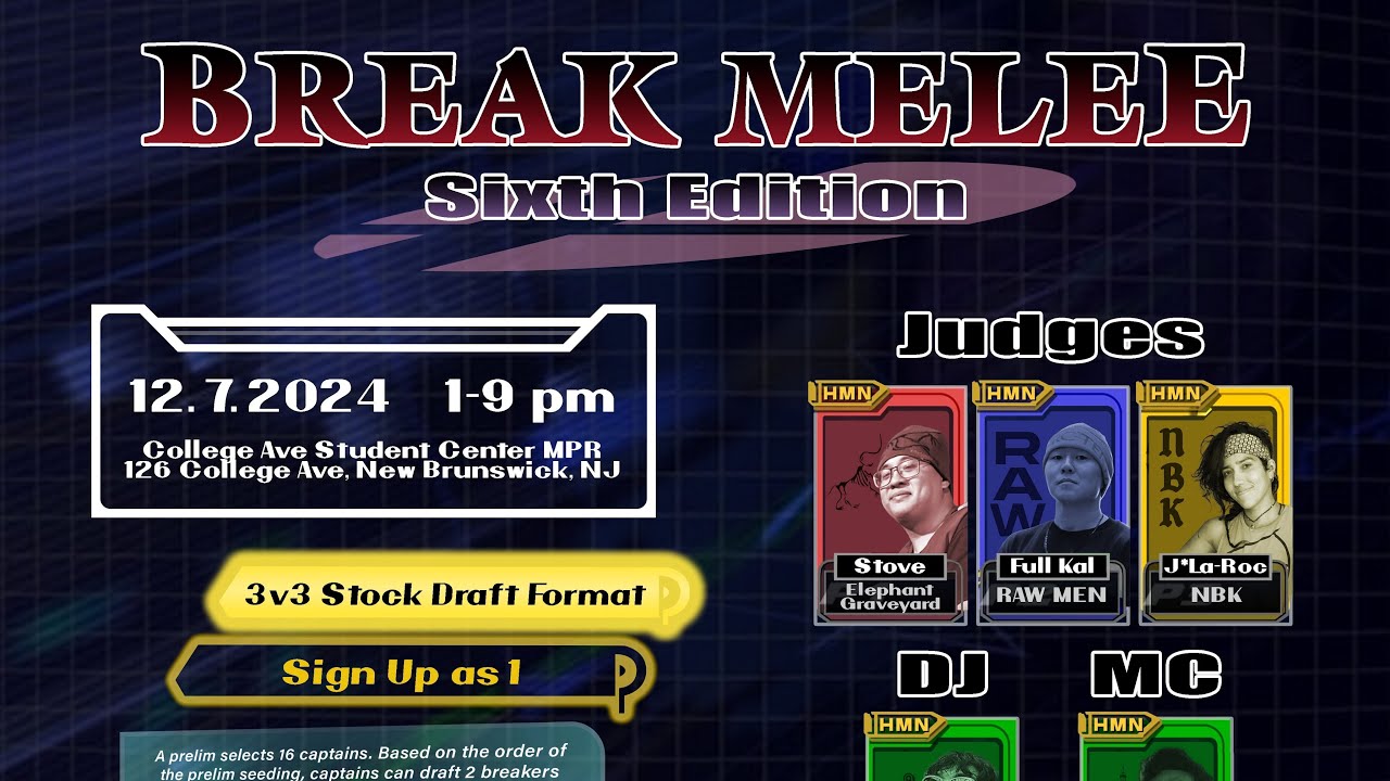 Break Melee Edition 6 - Livestream - Presented By RU Breaks - Rutgers ...