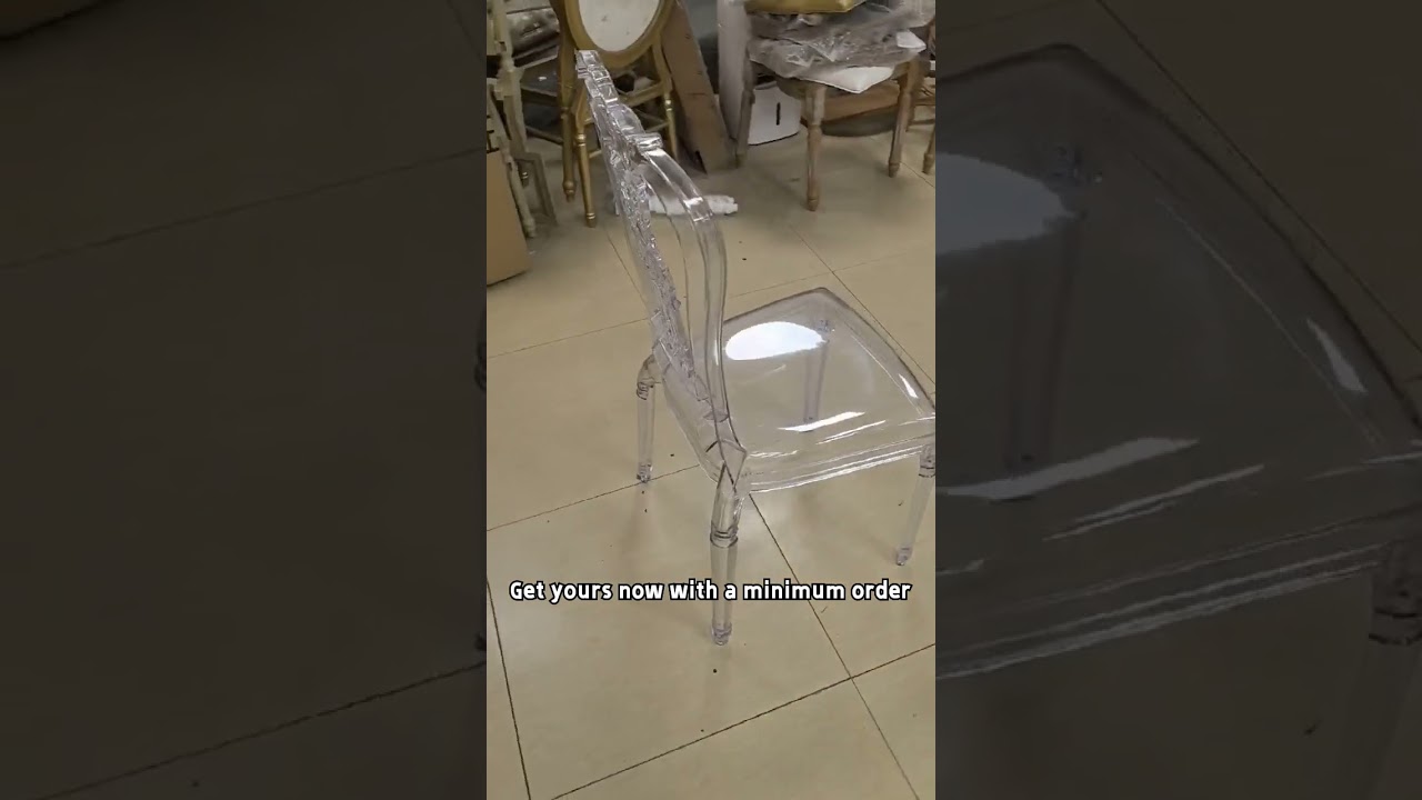 Which transparent chair is suitable for a wedding？crystal pricess chair Hotel Restaurant Hot sell