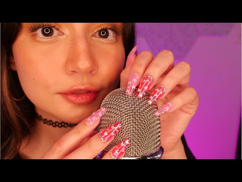 ASMR Mic Scratching & Mouth Sounds ~EXTREMELY TINGLY~ [4K]