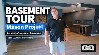 Basement Remodel Walkthrough in Mason: Theater Area, Mini Bar, & Half Bath!