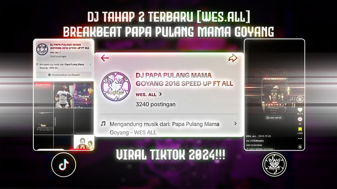 DJ BREAKBEAT PAPA PUPANG MAMA GOYANG 2017-2018 SPEED UP BY WES ALL