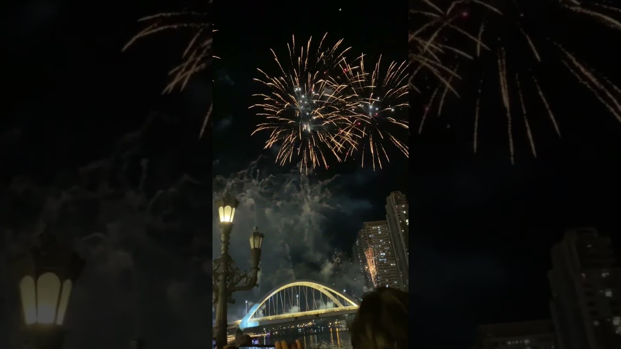 Worth it ang pagud at ngalay sa ganda ng pa fireworks😍🎊.Gong Xi Fa Cai🤗🥰 #PasigRiverEsplanade 