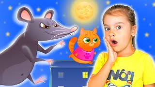 Веселые истории для детей как Арина и котик Bubbu играют в игре | Арина, Бубу и гигантская крыса