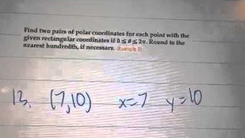 9-3 | Convert Rectangular Coordinates to Polar Coordinates