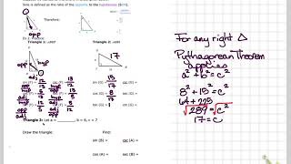 Famous 7 2 Notes Right Triangle Trigonometry page 2 Profile
