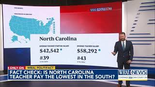 Does North Carolina offer the lowest teacher pay in the South?