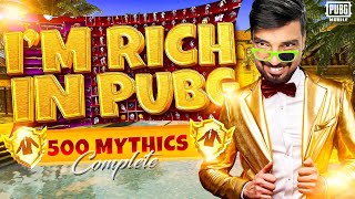 Finally 500 Mythics Complete 🤯 | Now I Am Rich In PUBG | Alhamdulillah 😍